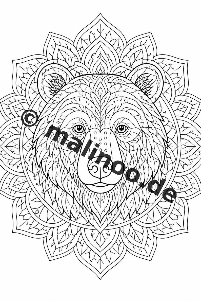 Mandala Kleurboek PDF Download Digitaal – 100 Kleurplaten voor Kinderen – MEGA BOEK 03 Editie 1 (DIN A4) afbeelding 7