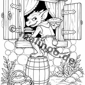 Libro para colorear de duendes para niños de 6 años en adelante: 100 dibujos para colorear: un momento creativo sin pantallas (DIN A4) E5 imagen 4