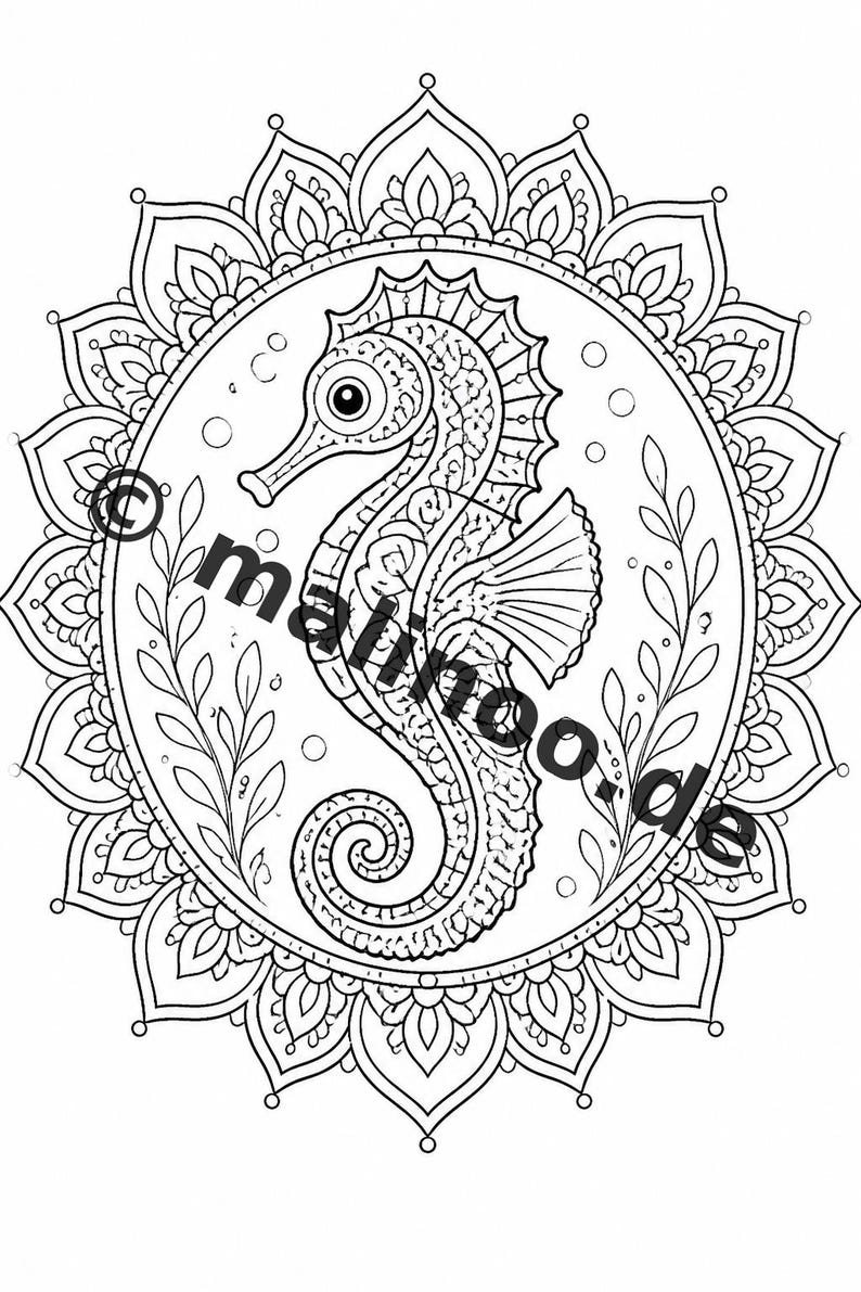 Libro para colorear de mandalas para niños – 20 páginas para colorear – Descarga en PDF E1/B1 (DIN-A4) – Recuerdo de fiesta, regalo, cumpleaños infantil, recuerdo de fiesta imagen 11