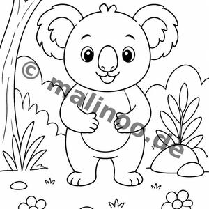 100 puzzli z koalami dla dzieci w wieku od 4 lat – prezent dla małych fanów koali – arkusze puzzli do druku (PDF) E1 zdjęcie 7