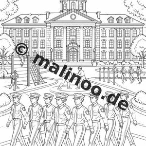 Livro de colorir da polícia em PDF para download digital – 20 páginas para colorir para crianças – Livro 01 Edição 1 (DIN-A4) imagem 16