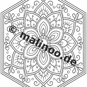 Mandala Coloring Book PDF Download Digital – 20 Coloring Pages for Children – Book 03 Edition 1 (DIN-A4) image 16