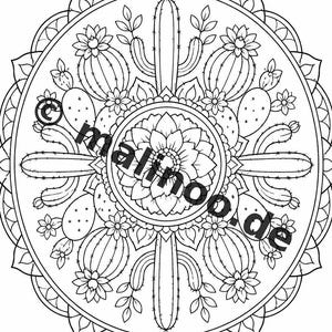 Mandala Coloring Book PDF Download Digital – 50 Coloring Pages for Children – Volume 2 Edition 1 (DIN-A4) image 19