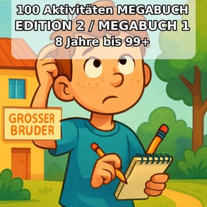 Big Brother Puzzle Book for ages 8 and up – 100 pages of puzzles – Teaching material for primary school and substitute lessons (PDF) E1 image 2