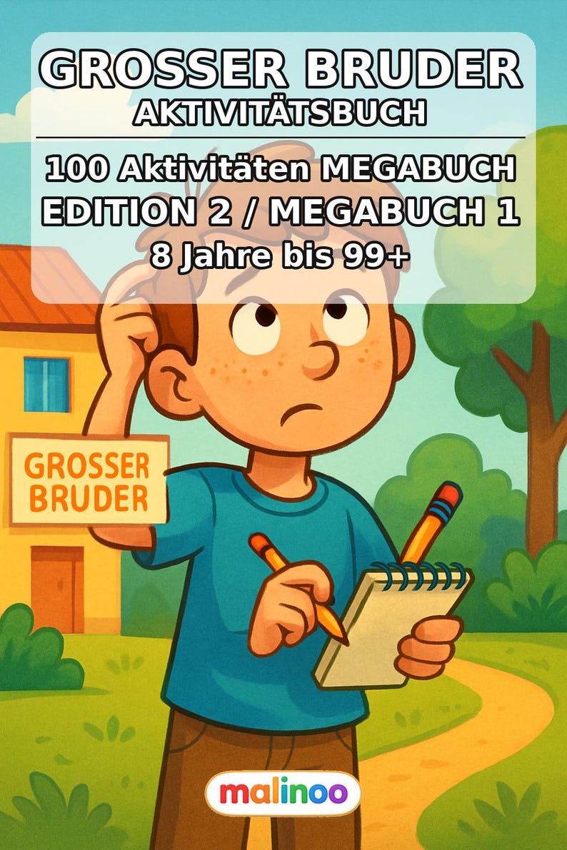 Big Brother Puzzle Book for ages 8 and up – 100 pages of puzzles – Teaching material for primary school and substitute lessons (PDF) E1 image 2