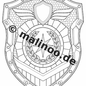 Police Coloring Book PDF Download Digital – 20 Coloring Pages for Children – Book 04 Edition 1 (DIN-A4) image 12