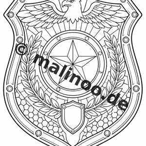 Polizei Malbuch PDF Download digital – 20 Ausmalbilder für Kinder – Buch 05 Edition 1 (DIN-A4) Bild 12