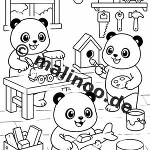Panda's Aktivitätsbuch Kinder – 100 Rätsel- und Aktivitätsseiten – gedruckt+lose E1/B1 (DIN-A4) – Geschenk, Beschäftigung, Adventskalender Bild 8