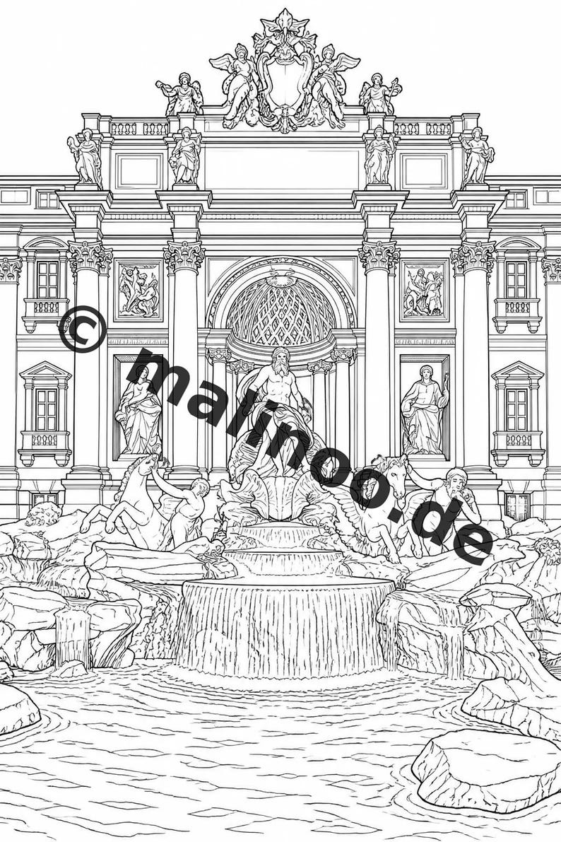 Europa Malbuch Kinder – 20 Ausmalbilder – PDF Download E1/B1 (DIN-A4) – Mitgebsel, Geschenk, Kindergeburtstag, Gastgeschenk Bild 6
