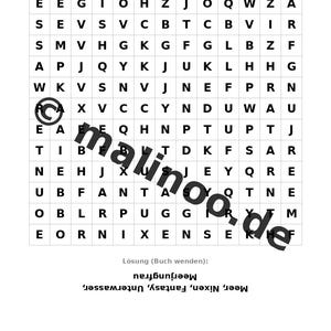 Meerjungfrauen Aktivitätsbuch Kinder – 100 Rätsel- und Aktivitätsseiten – gedruckt+lose E1/B1 (DIN-A4) – Geschenk, Beschäftigung Bild 11