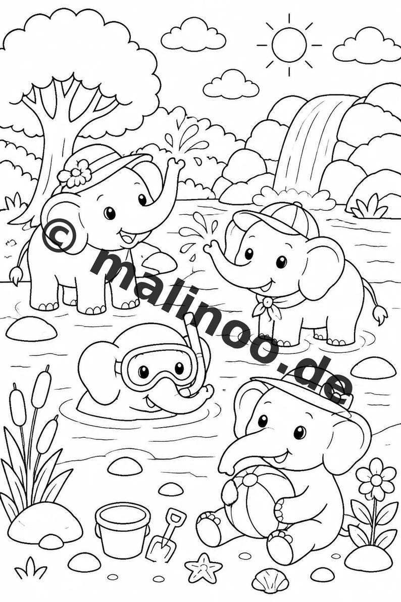Elefanten Aktivitätsbuch PDF Download digital – 100 Rätsel- und Aktivitätsseiten für Kinder – MEGABUCH 01 Edition 1 (DIN-A4) Bild 5