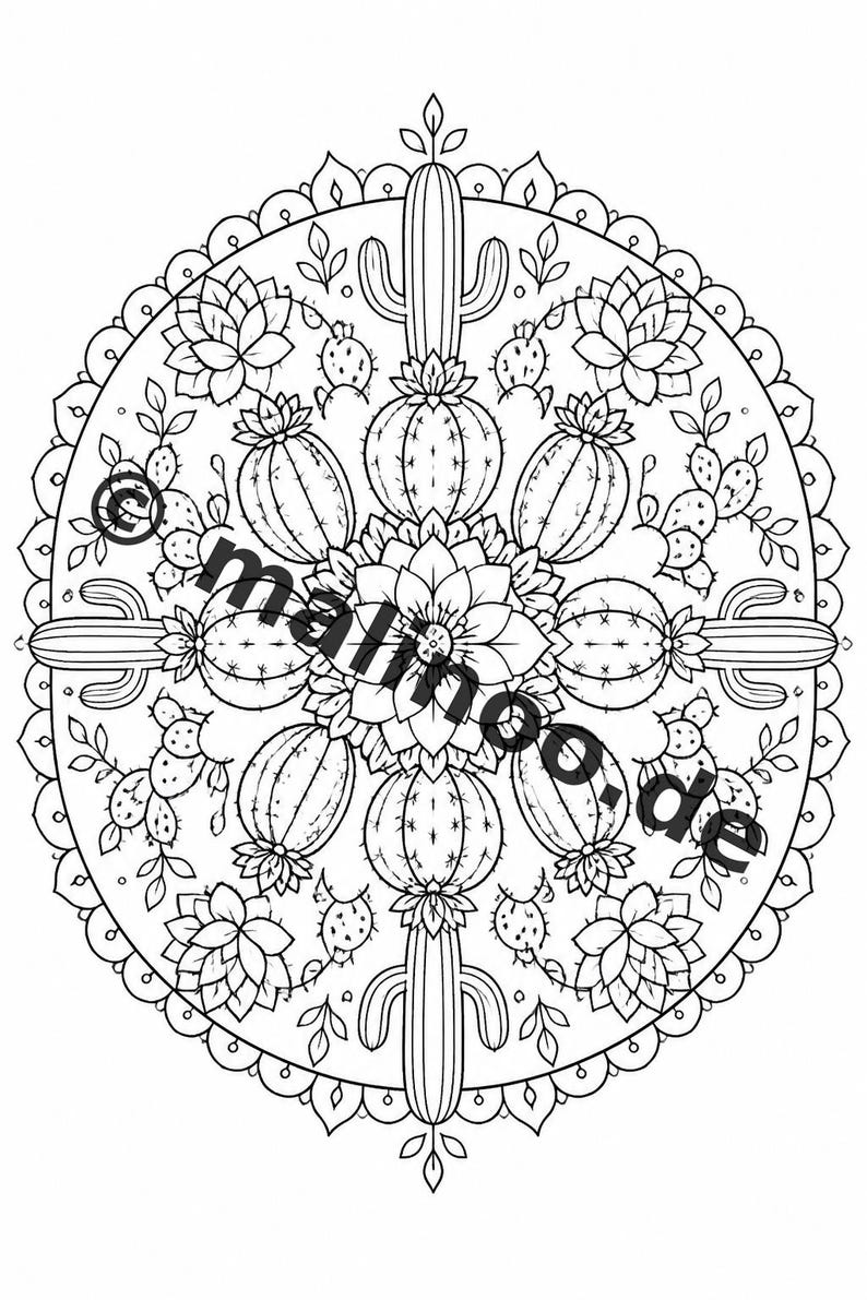 Mandala Kleurboek PDF Download Digitaal – 100 Kleurplaten voor Kinderen – MEGA BOEK 03 Editie 1 (DIN A4) afbeelding 19