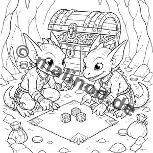 Goblin Coloring Book for Children – Gift Idea for Grandchildren and Godchildren – 100 Coloring Pages (DIN A4) E4 image 11
