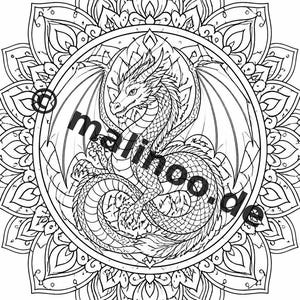 Mandala Malbuch PDF Download digital – 20 Ausmalbilder für Kinder – Buch 02 Edition 1 (DIN-A4) Bild 12