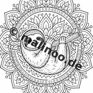 Mandala Coloring Book PDF Download Digital – 20 Coloring Pages for Children – Book 03 Edition 1 (DIN-A4) image 10