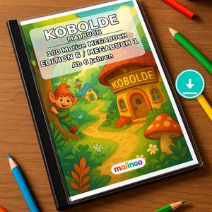Goblin coloring pages to print for children – Children's activities in restaurants and at the pediatrician's office – 100 coloring pages (PDF) E6 image 1