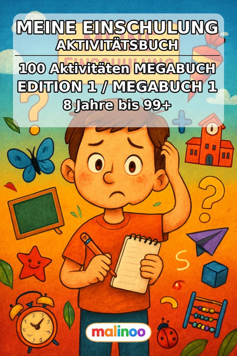 My First Day of School Puzzle Book for Children – for all children who love My First Day of School – 100 puzzle and activity pages (PDF) E1 image 2