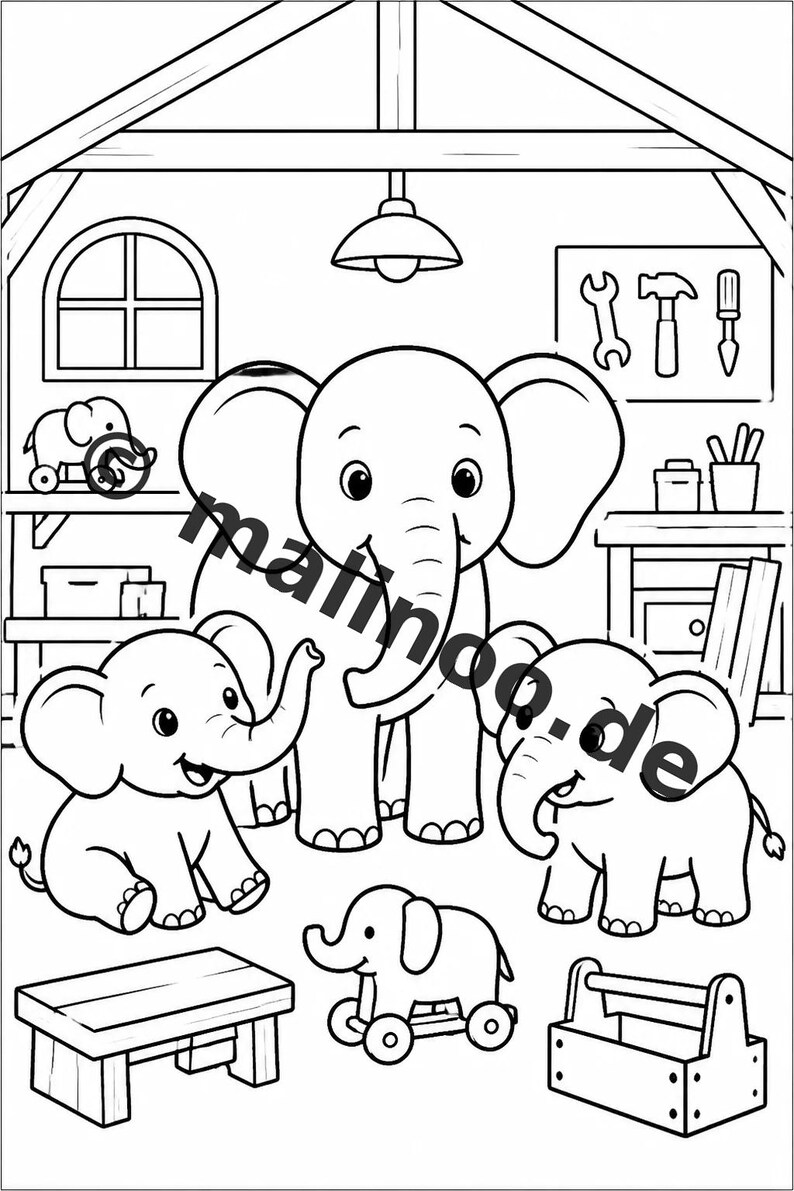 Elephant Activity Book for Children – 100 Puzzle and Activity Pages – Printed + Loose E1/B1 (DIN A4) – Gift, Activity, Advent Calendar image 8