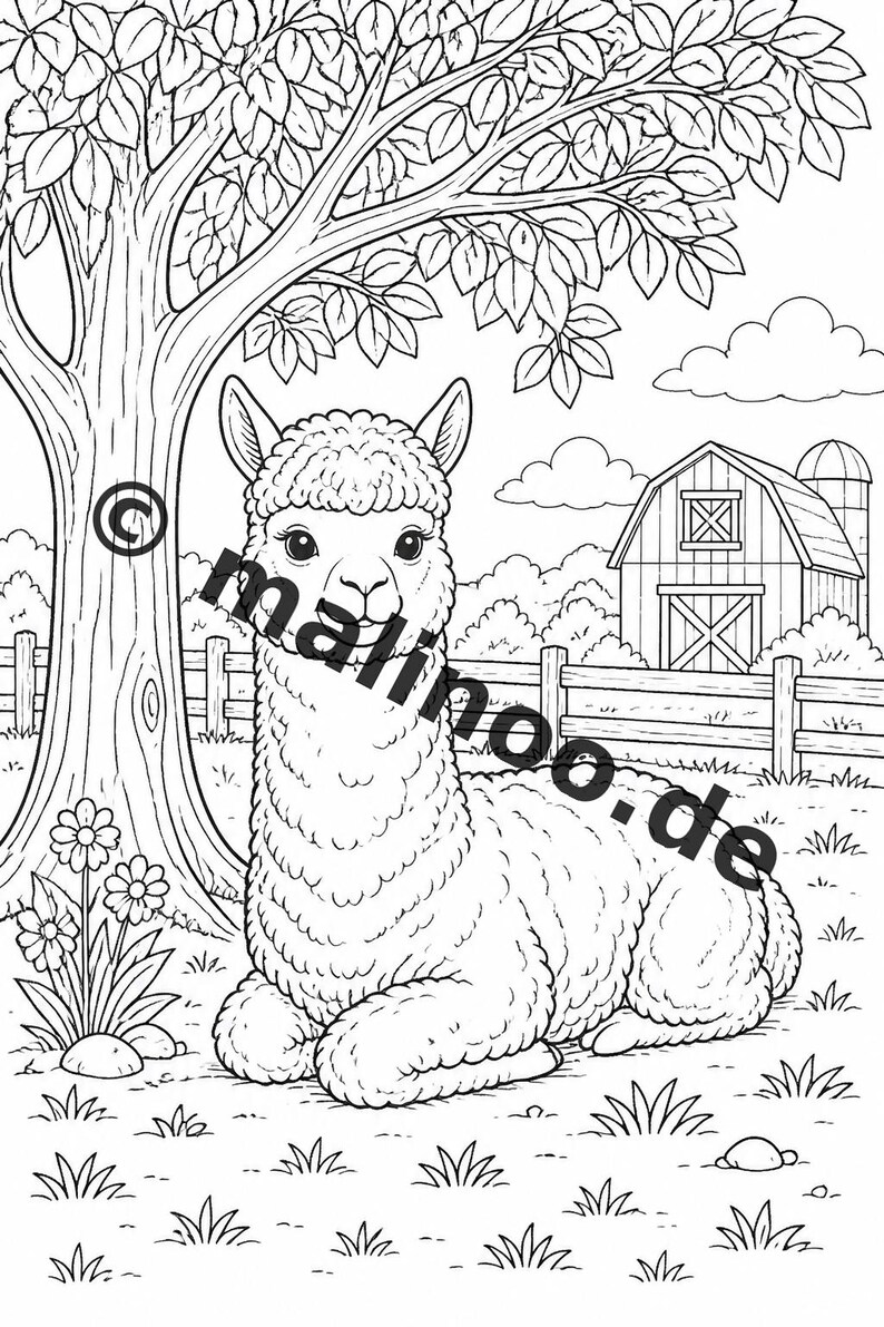 Farm Coloring Book PDF Download digital – 20 coloring pages for children – Book 02 Edition 1 (DIN-A4) image 19