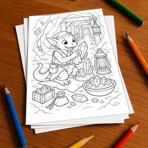 Libro para colorear de duendes para niños de 6 años en adelante: 100 dibujos para colorear: un momento creativo sin pantallas (DIN A4) E5 imagen 2