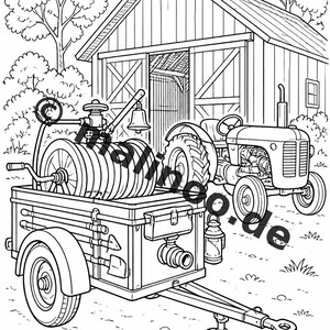 50 fire-themed coloring pages for ages 8 and up – activities for kindergarten and preschool children – printable coloring pages (PDF) E4/B1 image 5