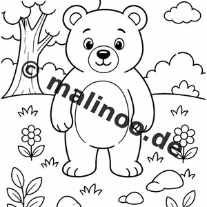 Bären Aktivitätsbuch Kinder – 100 Rätsel- und Aktivitätsseiten – gedruckt+lose E1/B1 (DIN-A4) – Geschenk, Beschäftigung, Adventskalender Bild 3