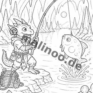 Libro para colorear de duendes para niños de 6 años en adelante: 100 dibujos para colorear: un momento creativo sin pantallas (DIN A4) E5 imagen 12