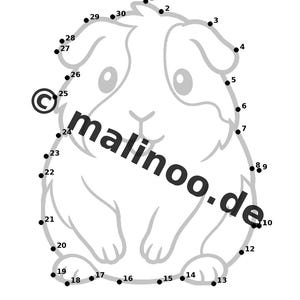 Geschenk zur Einschulung und Schultüte: Meerschweinchen Knobelbuch zum Ausdrucken mit 100 Rätsel- und Aktivitätsseiten (PDF) E1 Bild 11