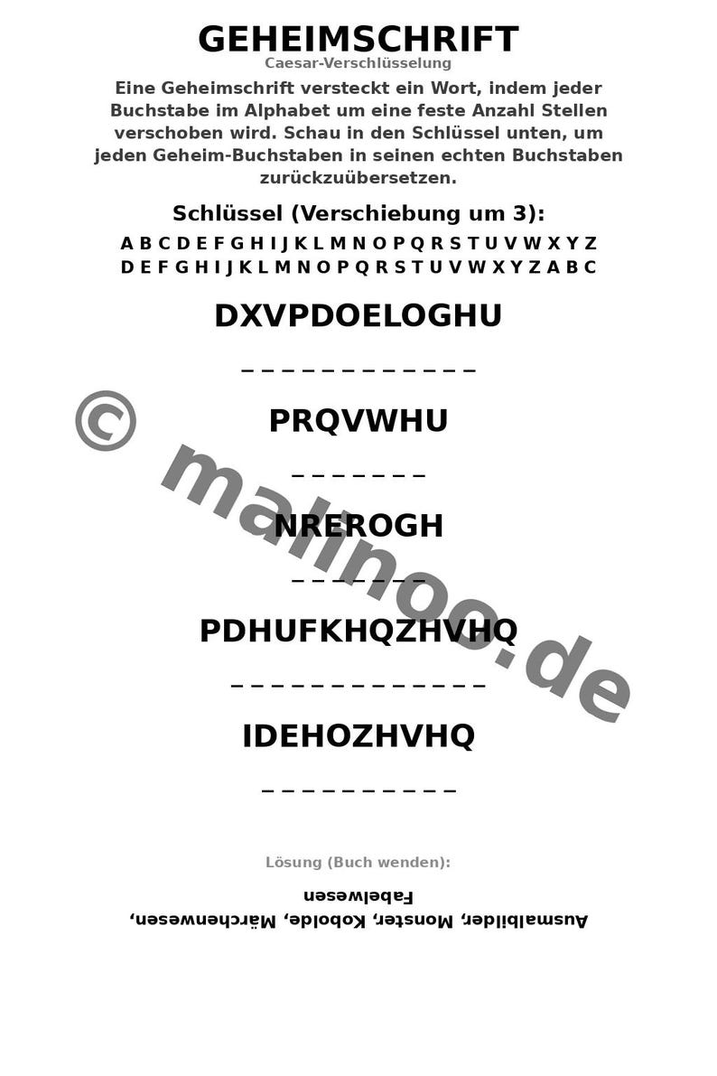 Kobolde Aktivitätsbuch als PDF für Kinder – Mitbringsel für Besuch bei Freunden und Familie – 100 Rätsel- und Aktivitätsseiten E1 Bild 8