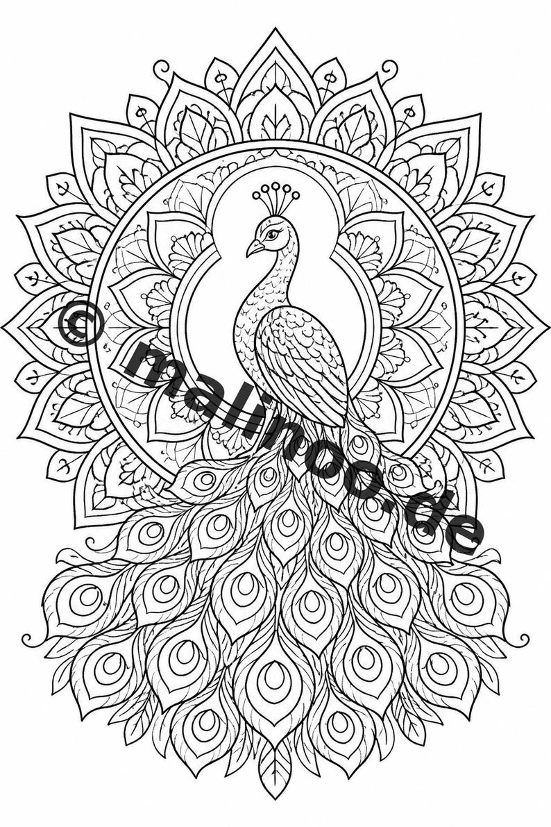 Mandala Coloring Book PDF Download Digital – 20 Coloring Pages for Children – Book 03 Edition 1 (DIN-A4) image 6