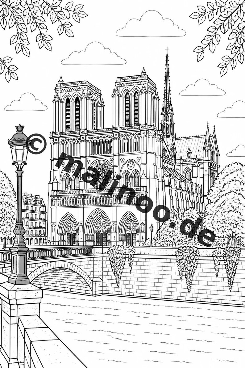 Libro da colorare sull'Europa per bambini - 20 pagine da colorare - Download PDF E1/B3 (DIN-A4) - Bomboniera, Regalo, Festa di compleanno per bambini, Gadget per feste immagine 10