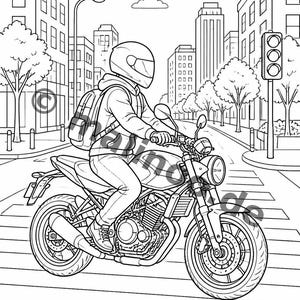 Motorcycle Activity Book for Children – 100 Puzzle & Activity Pages – Bound or Loose, Edition 02 (DIN A4) – Gift, Activity image 9
