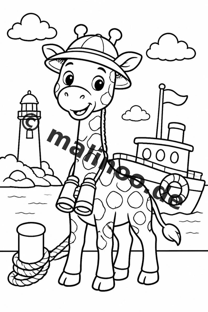 Safari Animals Activity Book for Children – 100 Puzzle and Activity Pages – PDF Download E1/B1 (DIN-A4) – Gift, Activity image 6