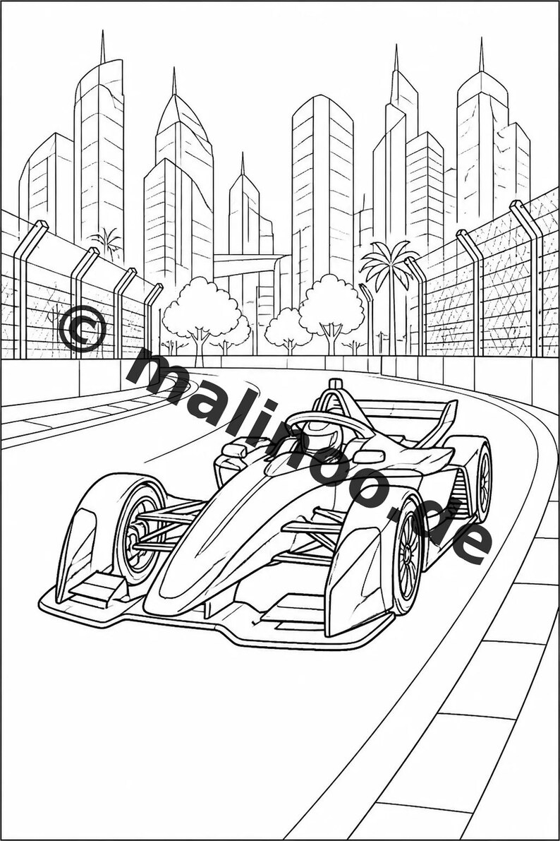 Raceauto-puzzelboek voor kinderen om te printen – Activiteiten om verveling op regenachtige dagen te verdrijven – 100 puzzel- en activiteitenpagina's (PDF) E1 afbeelding 6