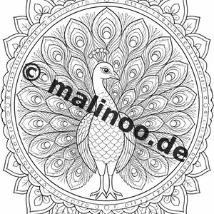 Mandalas Coloring Book for Children – 20 Coloring Pages – PDF Download E1/B1 (DIN-A4) – Party Favor, Gift, Children's Birthday, Party Favor image 6