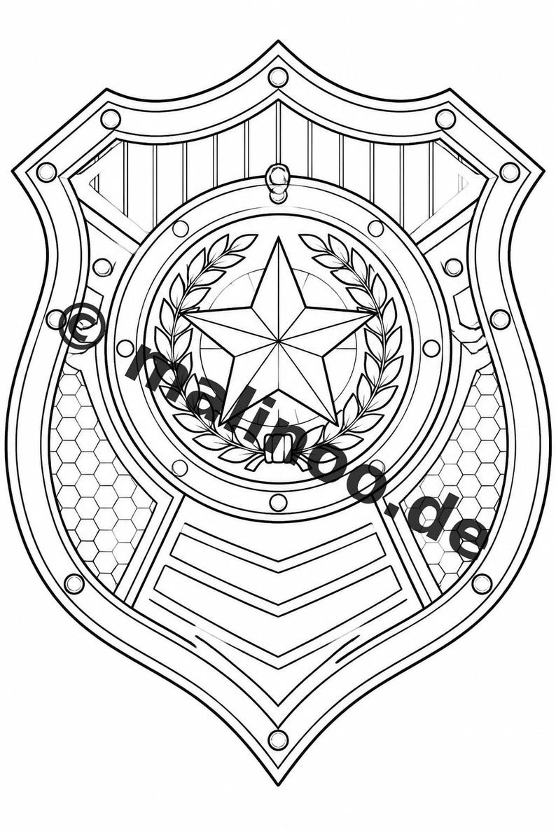 Libro para colorear de policías, impreso, sin encuadernar – 20 páginas para colorear para niños – Libro 01 Edición 1 (DIN A4) imagen 12