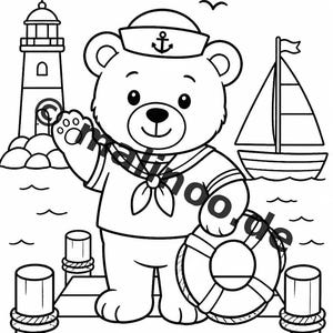 Bären Aktivitätsbuch Kinder – 100 Rätsel- und Aktivitätsseiten – gedruckt+lose E1/B1 (DIN-A4) – Geschenk, Beschäftigung, Adventskalender Bild 6