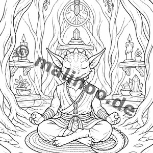 100 goblin coloring pages for ages 6 and up – a fun way to beat boredom on rainy days – coloring templates (PDF) E5 image 11