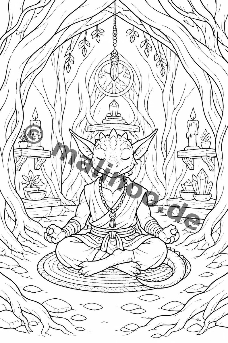 100 goblin coloring pages for ages 6 and up – a fun way to beat boredom on rainy days – coloring templates (PDF) E5 image 11
