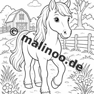 Farm Coloring Book PDF Download digital – 20 coloring pages for children – Book 02 Edition 1 (DIN-A4) image 10