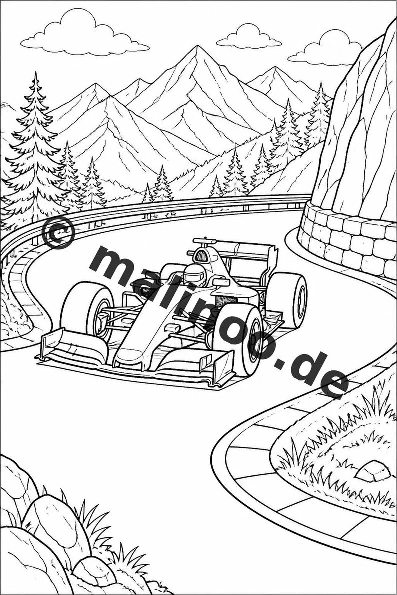 Raceauto-puzzelboek voor kinderen om te printen – Activiteiten om verveling op regenachtige dagen te verdrijven – 100 puzzel- en activiteitenpagina's (PDF) E1 afbeelding 3