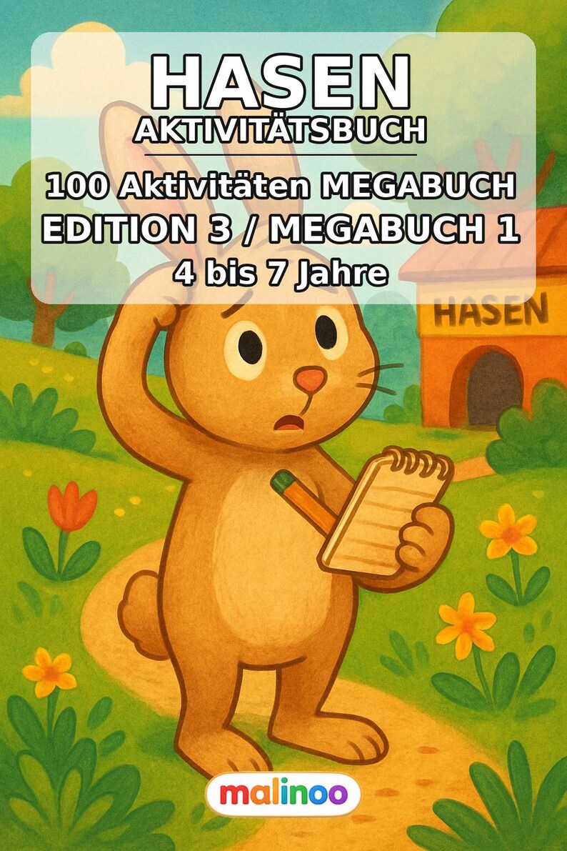 Livro de Quebra-Cabeças do Coelho para Imprimir - Presente de Aniversário para Crianças - 100 Páginas de Quebra-Cabeças e Atividades (PDF) E1 imagem 2