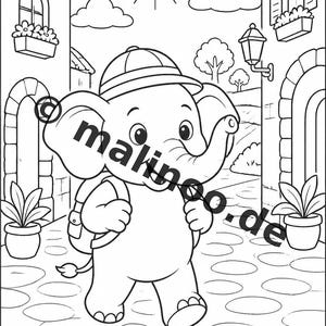 Elefanten Aktivitätsbuch PDF Download digital – 100 Rätsel- und Aktivitätsseiten für Kinder – MEGABUCH 01 Edition 1 (DIN-A4) Bild 4