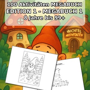 Wichtel Aktivitäten Aktivitätsbuch gedruckt, ungebunden – 100 Rätsel- und Aktivitätsseiten für Kinder – MEGABUCH 01 Edition 1 (DIN-A4) Bild 2