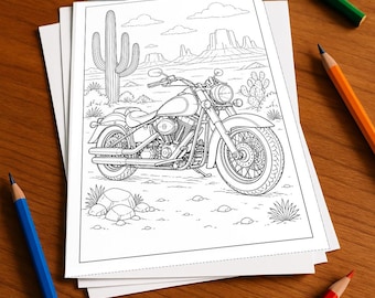 Motorräder Aktivitätsbuch Kinder – 100 Rätsel- und Aktivitätsseiten – gedruckt+lose E1/B1 (DIN-A4) – Geschenk, Beschäftigung