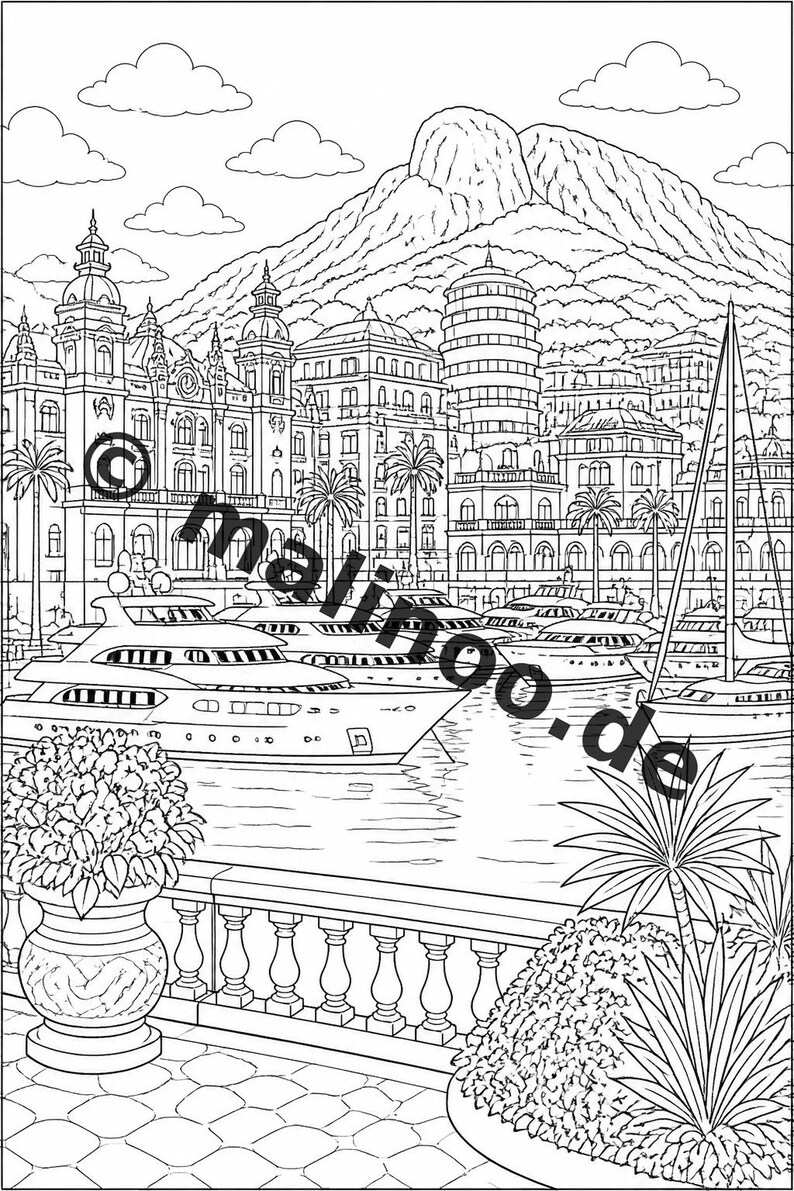 Europe Coloring Book for Children – 20 Coloring Pages – PDF Download E1/B4 (DIN-A4) – Party Favor, Gift, Children's Birthday Party, Guest Gift image 12