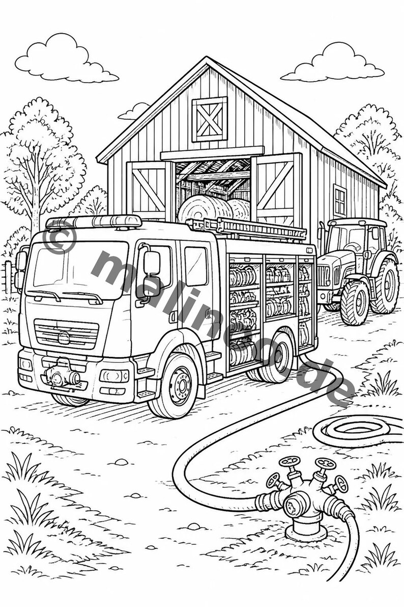 Fire Coloring Book for Ages 8 and Up – 100 Pictures to Color – Gift Idea for Children Ages 8 and Up (DIN A4) E1 image 6