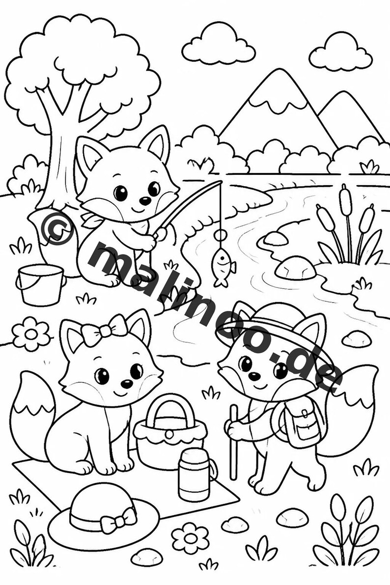 Livre d'activités sur le thème des renards pour enfants – 100 pages de jeux et d'activités – Imprimé + feuilles détachables format E1/B1 (DIN A4) – Cadeau, activité, calendrier de l'Avent image 5