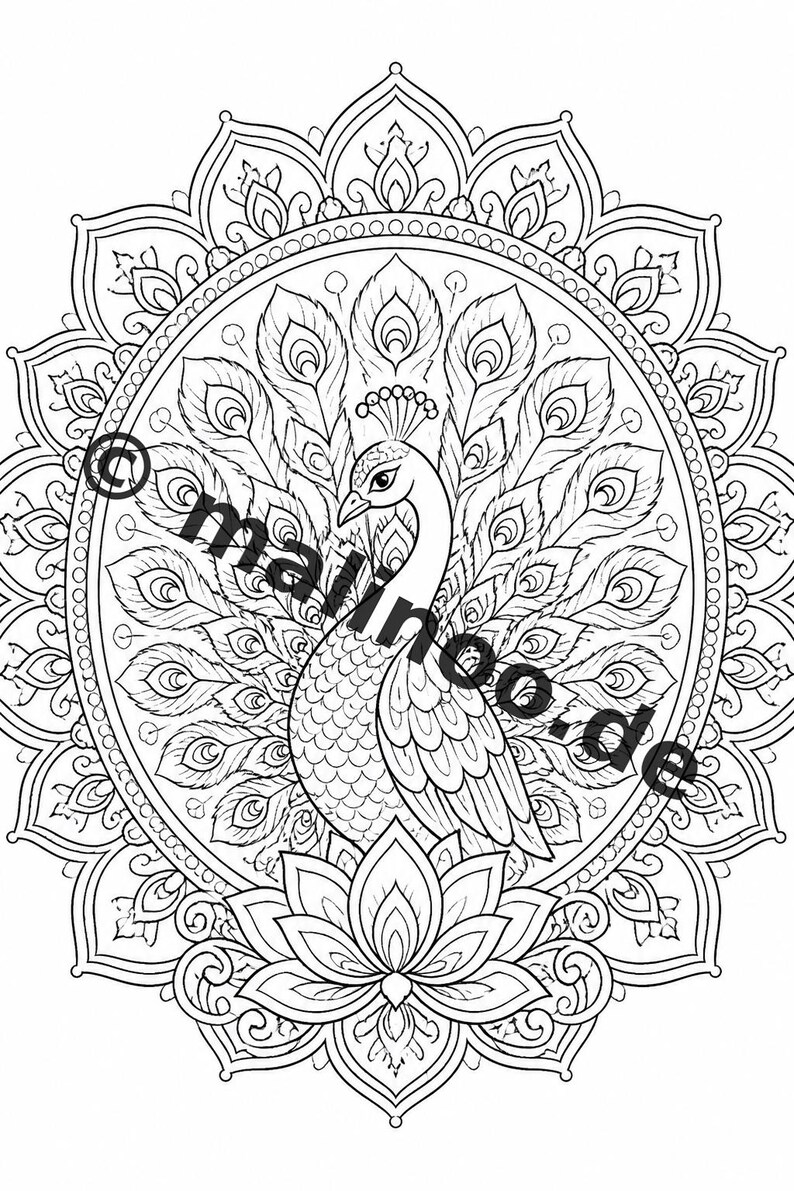 Livro de colorir Mandala em PDF para download digital – 20 páginas para colorir para crianças – Livro 02 Edição 1 (DIN-A4) imagem 6