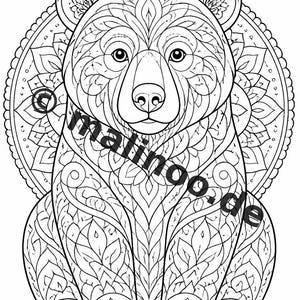 Mandala Coloring Book PDF Download Digital – 100 Coloring Pages for Children – MEGA BOOK 01 Edition 1 (DIN A4) image 7